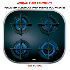 PLACA ENCASTRAR TEKA - CG.1 4G AI AL - INOX - G. BUT PLACA ENCASTRAR TEKA - CG.1 4G AI AL - INOX - G. BUT